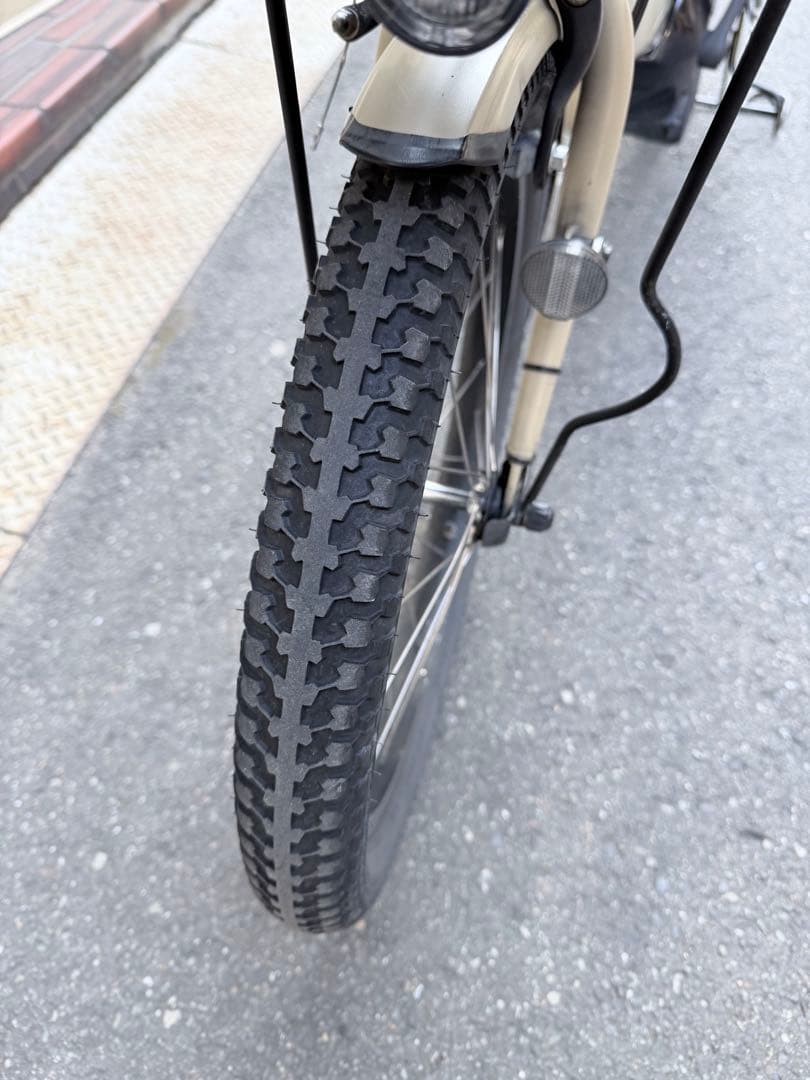 大阪府　子供乗せ　ヤマハ　電動アシスト自転車 チャイルドシート付き ベージュ