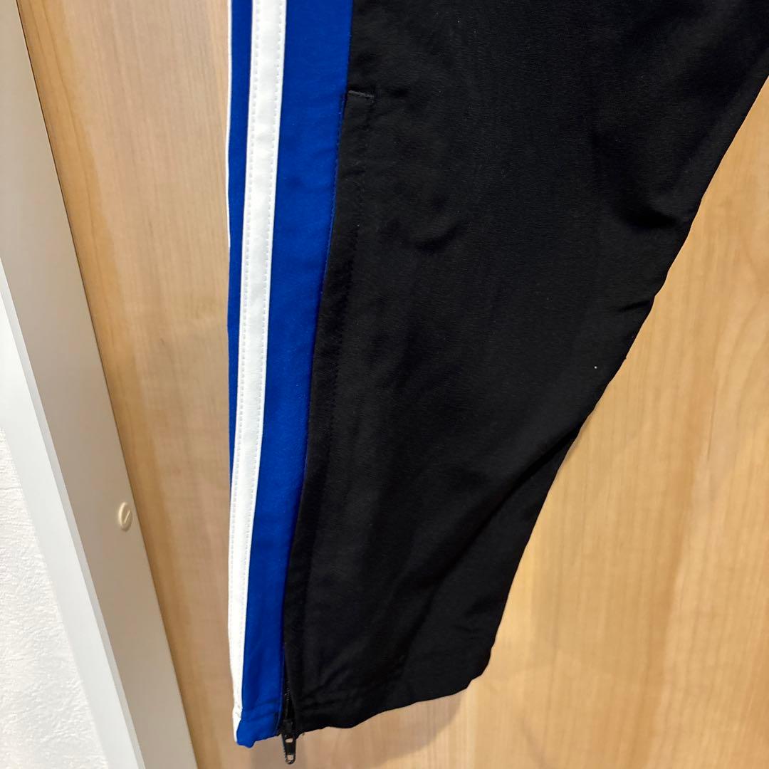 極美品 adidas ウィンドブレーカー上下セットアップ ブラック/ブルー M