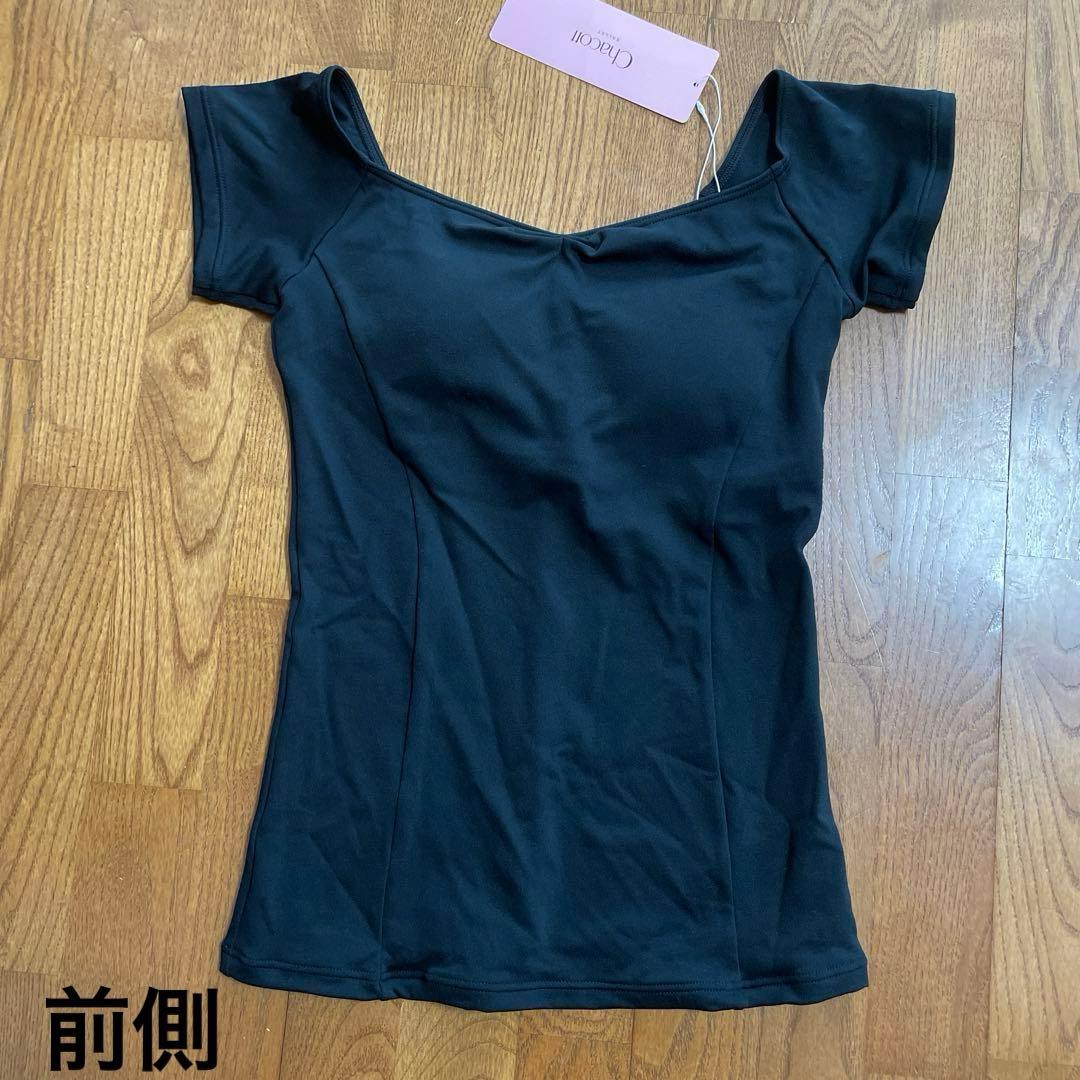 【Chacott】レオトップ 半袖 Lady’s M ／ブラック