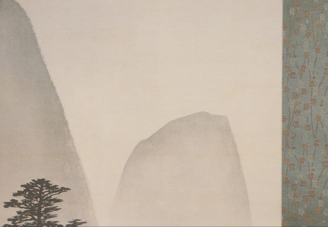 【複製】玉堂美術館監修 川合玉堂画 秋渓帰樵 絹本 掛軸 工芸 山水 MB114