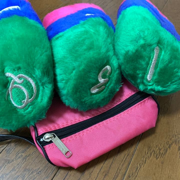 ゴルフ ヘッドカバー & ボールケース まとめうり　ピンク