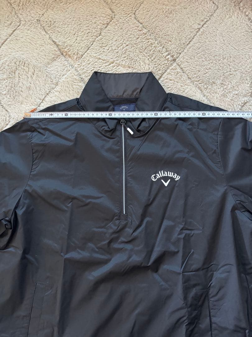 ✨Callaway ストレッチミニリップハーフジップブルゾン Mサイズ　ブラック