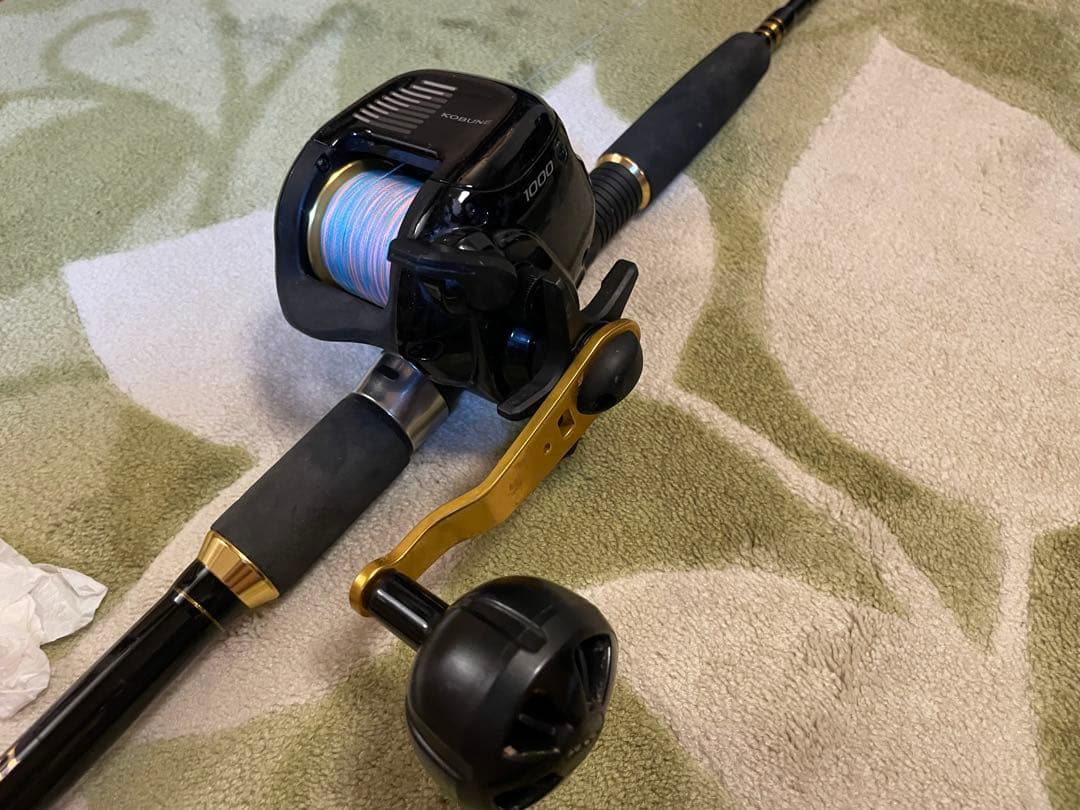 KOBUNE SHIMANO 黒リール マルチカラーライン