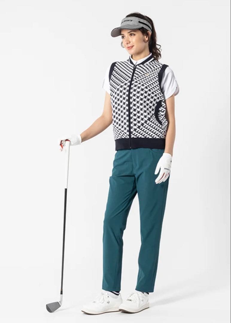 le coq sportif GOLF フルジップニットベスト M