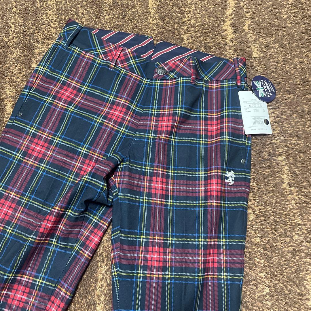 新品未使用タグ付ADMIRAL GOLF メンズ パンツ チェック柄 M