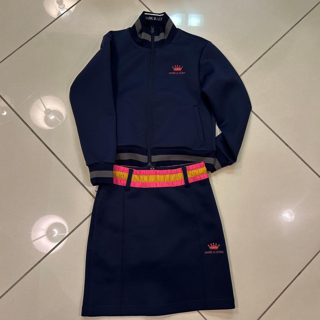 MARK & LONA スカル刺繍ジャケット、スカートセット
