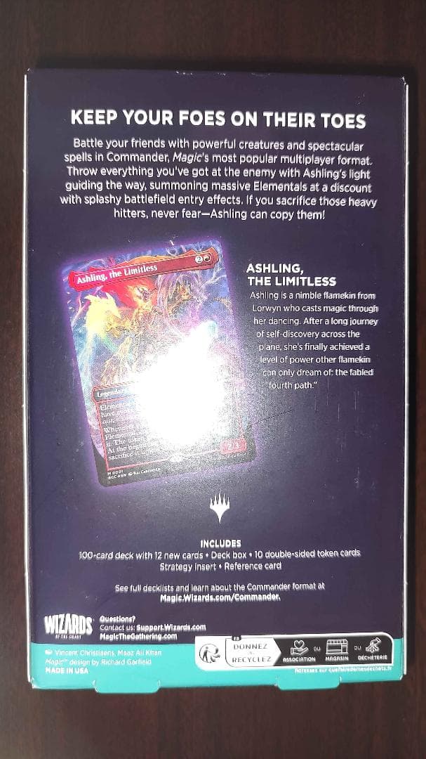 MTG　統率者デッキ　エレメンタルの舞踊　英語版　ローウィンの昏明