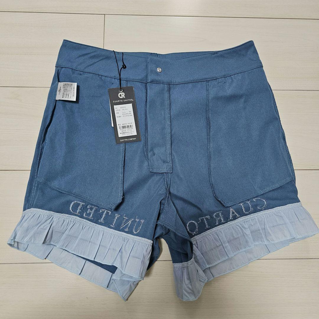 新品❤クアルトユナイテッド セットアップ M 半袖 春夏ゴルフ レディースフリル