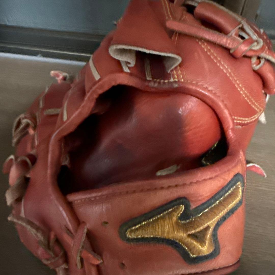 Mizuno オレンジ 硬式グローブ
