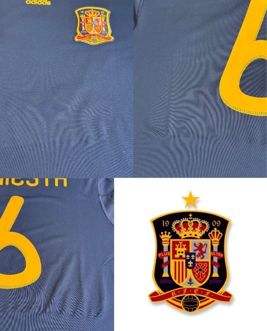 スペイン代表 2010 アウェイ イニエスタ ユニフォーム ウェア