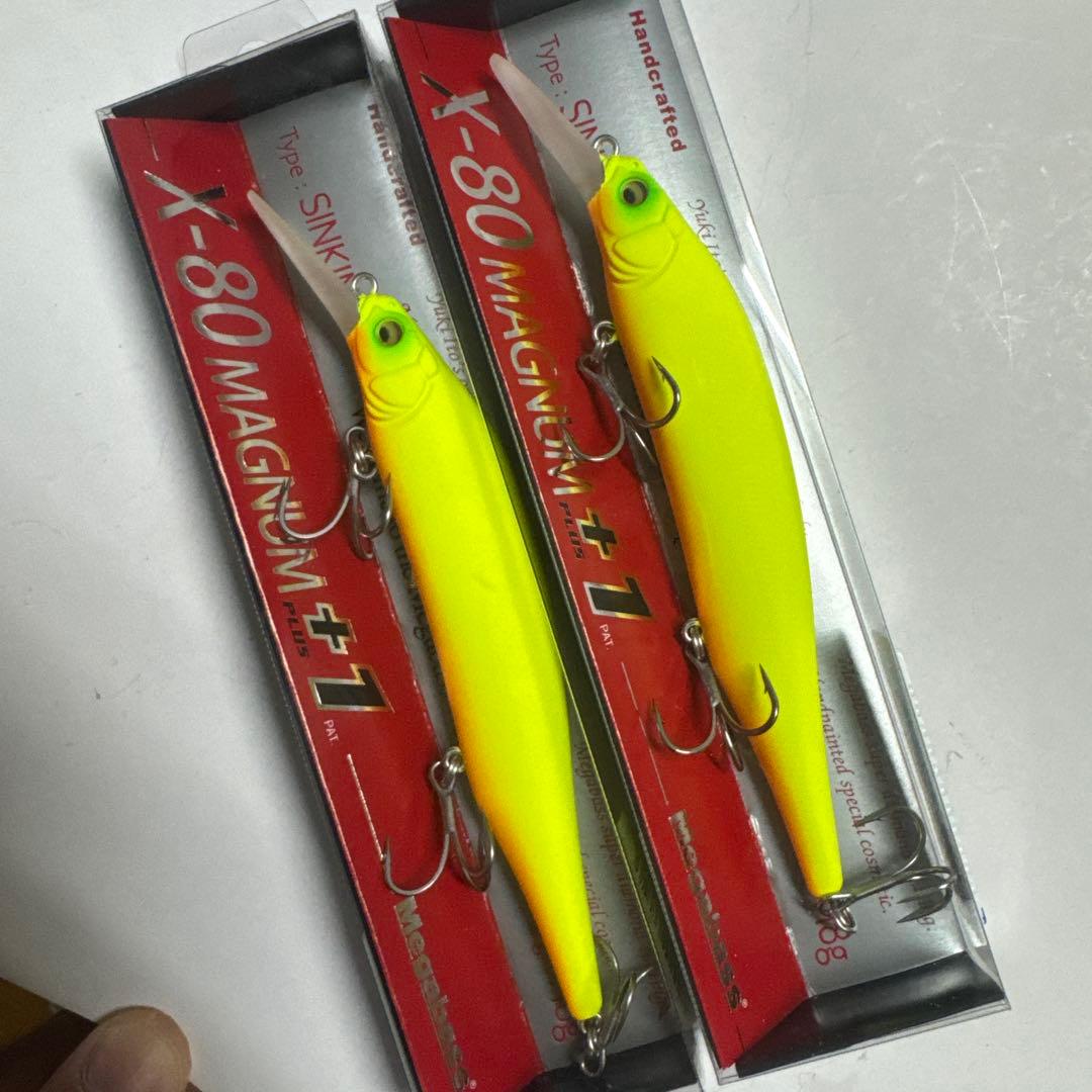 メガバス　x-80マグナム +1 どチャート　2本セット