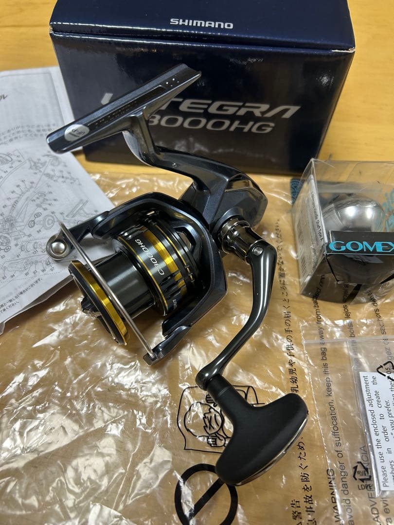 21 アルテグラ　C3000 HG 美品 ゴメクサス35ミリ　ハンドルノブ付き