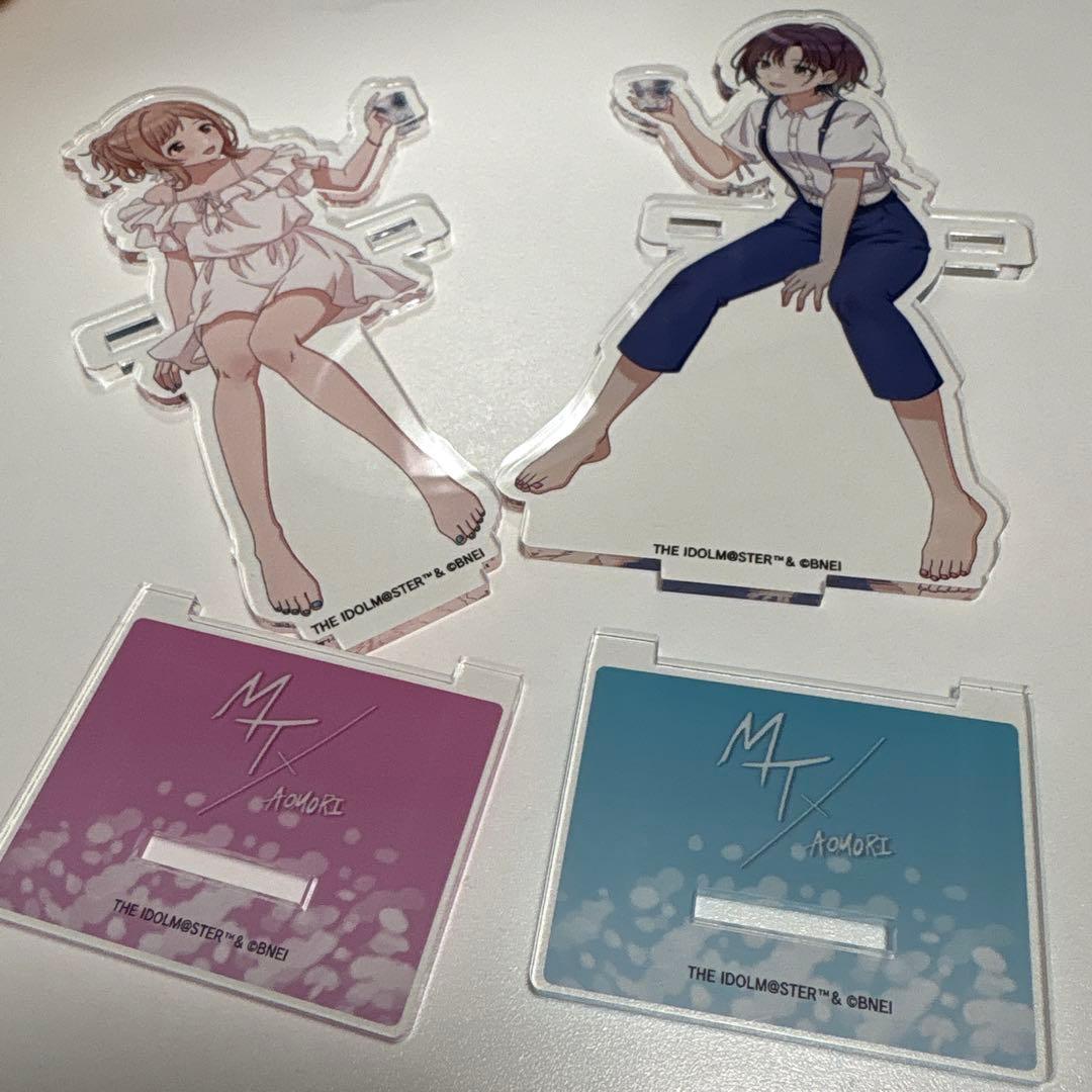 櫻木真乃 浅倉透 アクリルスタンド 津軽びいどろ MT×AOMORI シャニマス