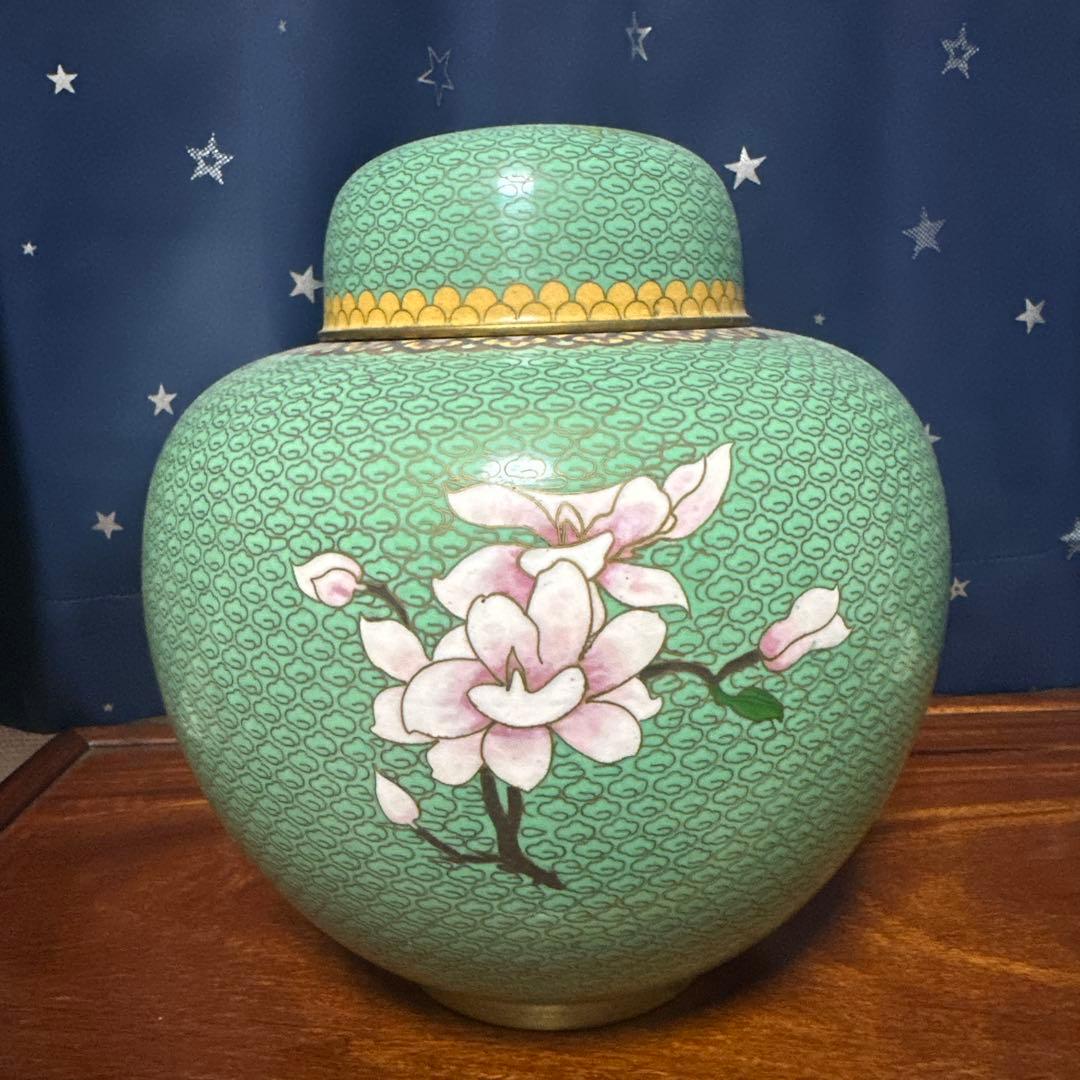 置物　壺　七宝焼　七宝壺　美術品