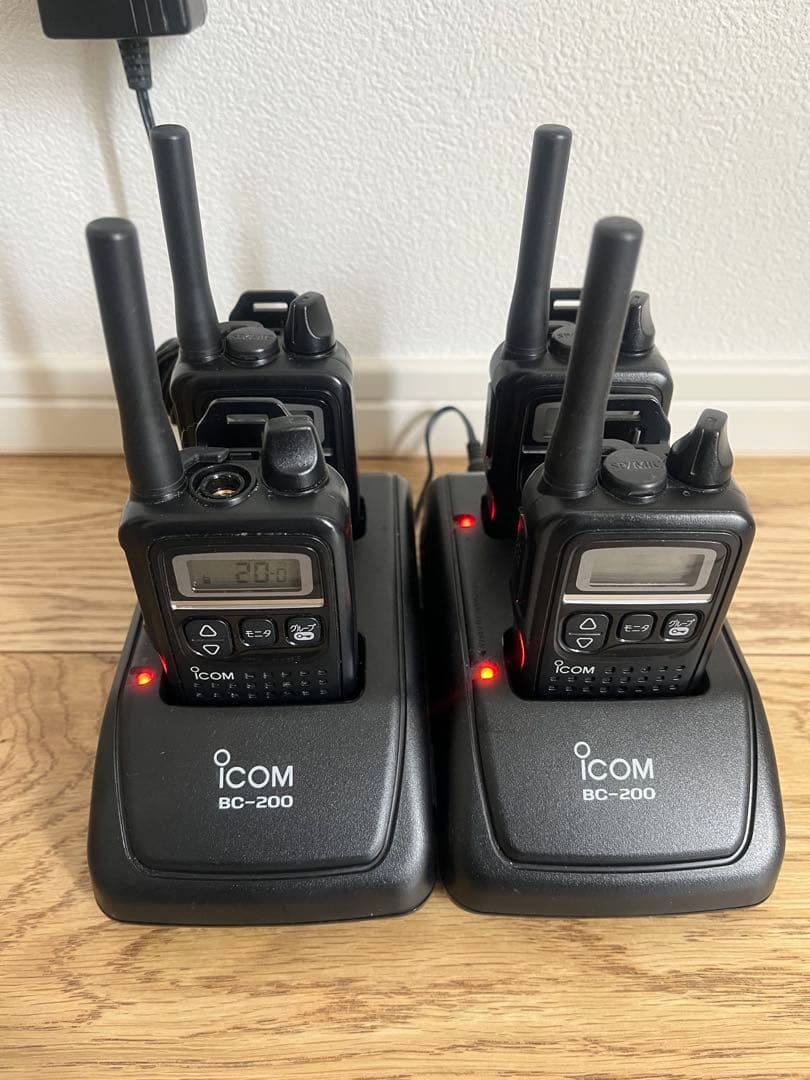 ICOM IC-4300 特定小電力トランシーバーイヤホンマイク　4台セット