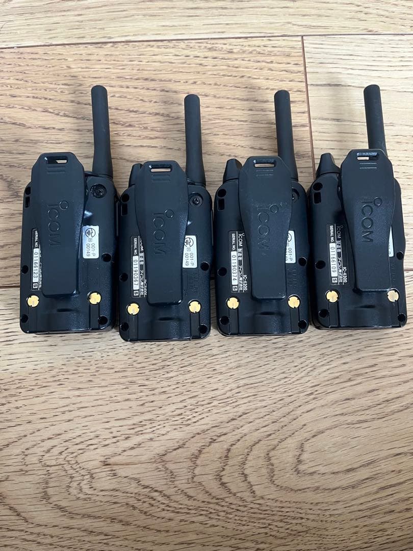 ICOM IC-4300 特定小電力トランシーバーイヤホンマイク　4台セット
