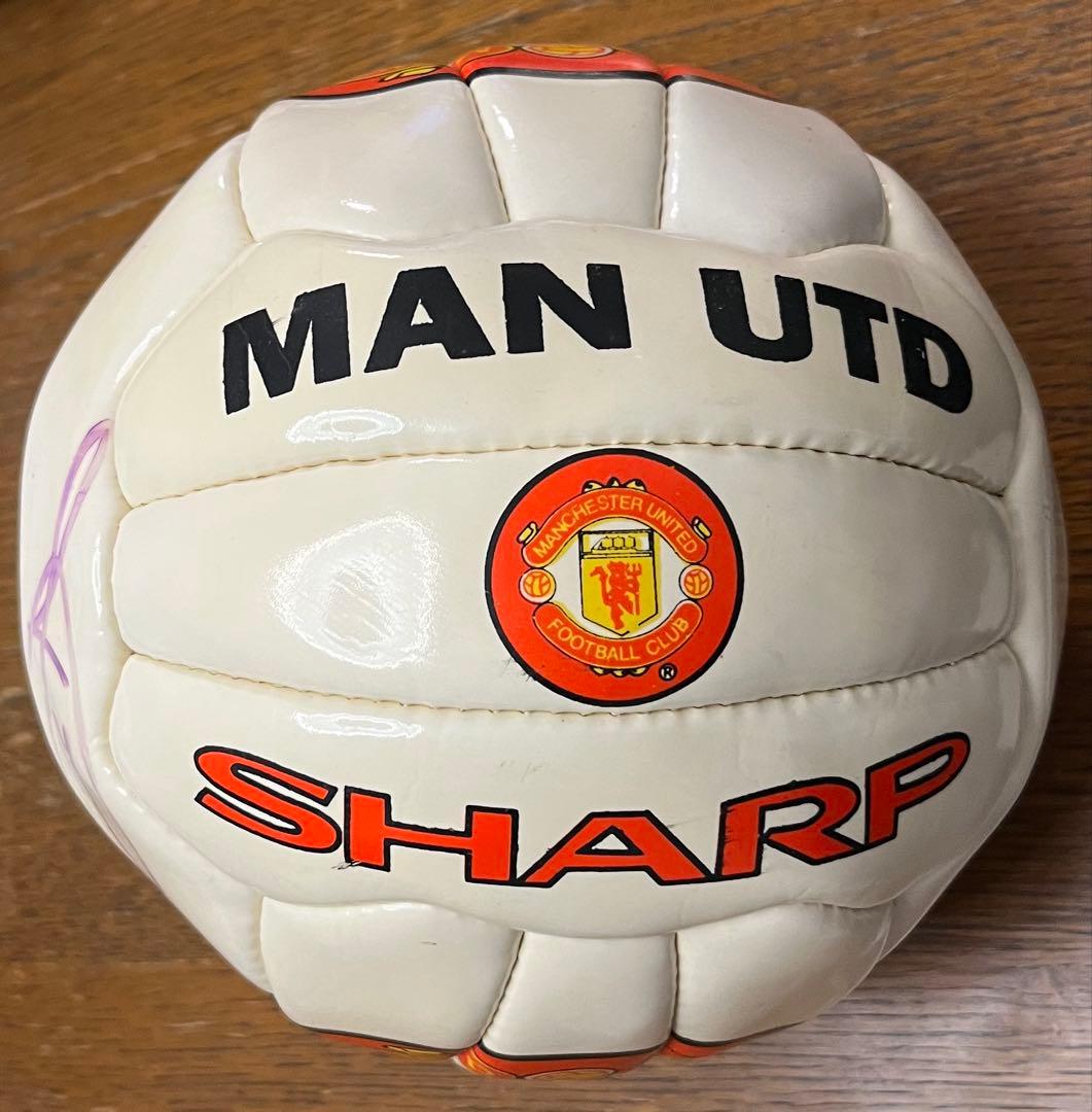 1997年シャープカップ マンチェスター・ユナイテッド サイン入りサッカーボール