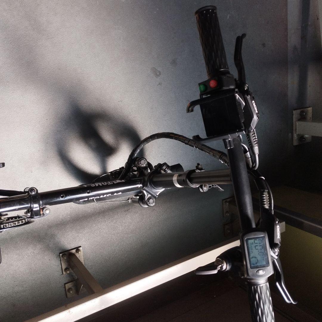 モペット電動自転車 折りたたみ式 ブラック　ジャンク　京都、大阪直接引き取り