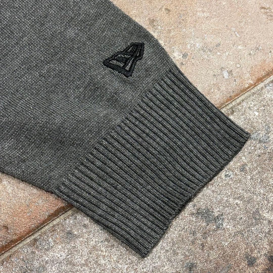 new era ニューエラ ゴルフ ニット セーター ロゴ　サイズXL グレー