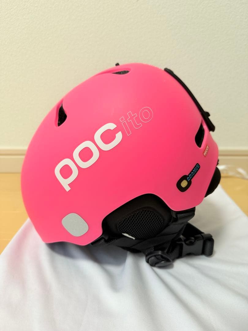 スキー・スノーボードアクセサリー POC POCITO FORNIX Fluorescent Pink MIPS