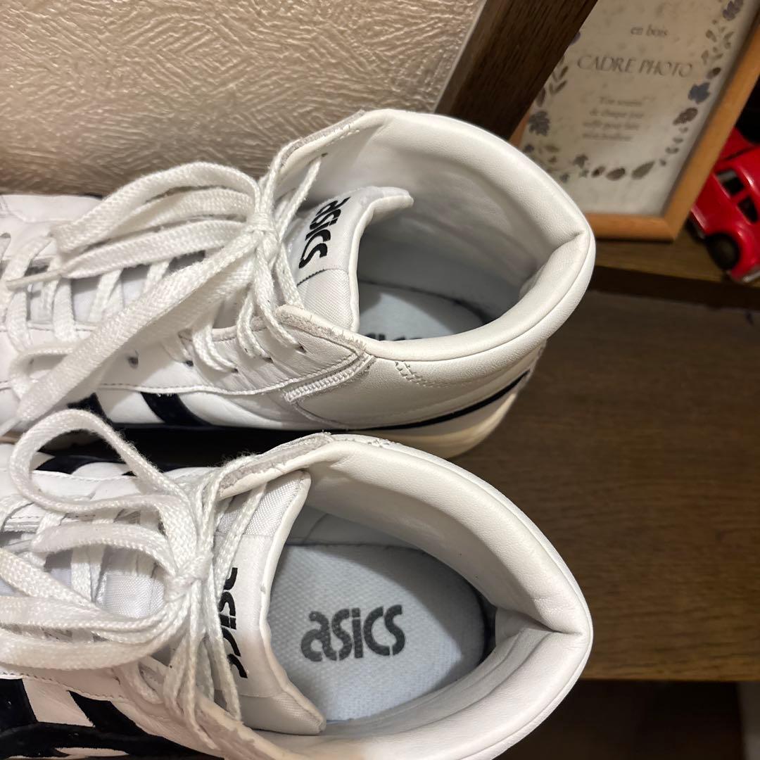 美品 アシックス HL7W4 GEL-PTG スニーカー 白 26.5