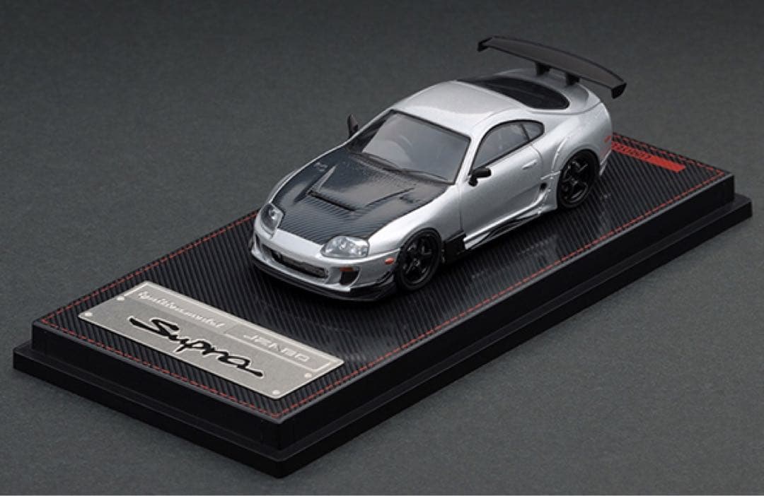 イグニッションモデル　1/64 マツダ　スープラ　JZA80 シルバー
