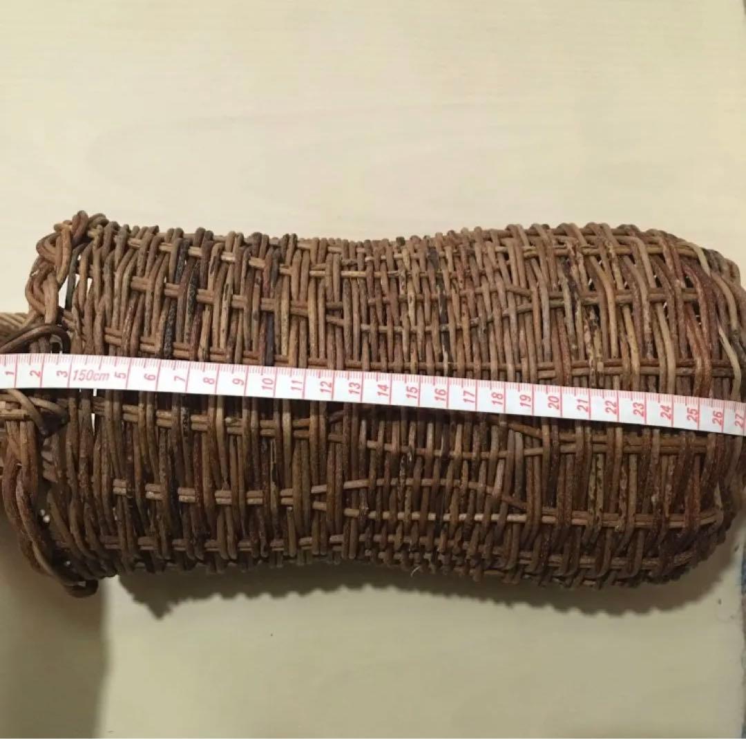 あけび　籠　美品　バスケット　縦型　インテリア　かご
