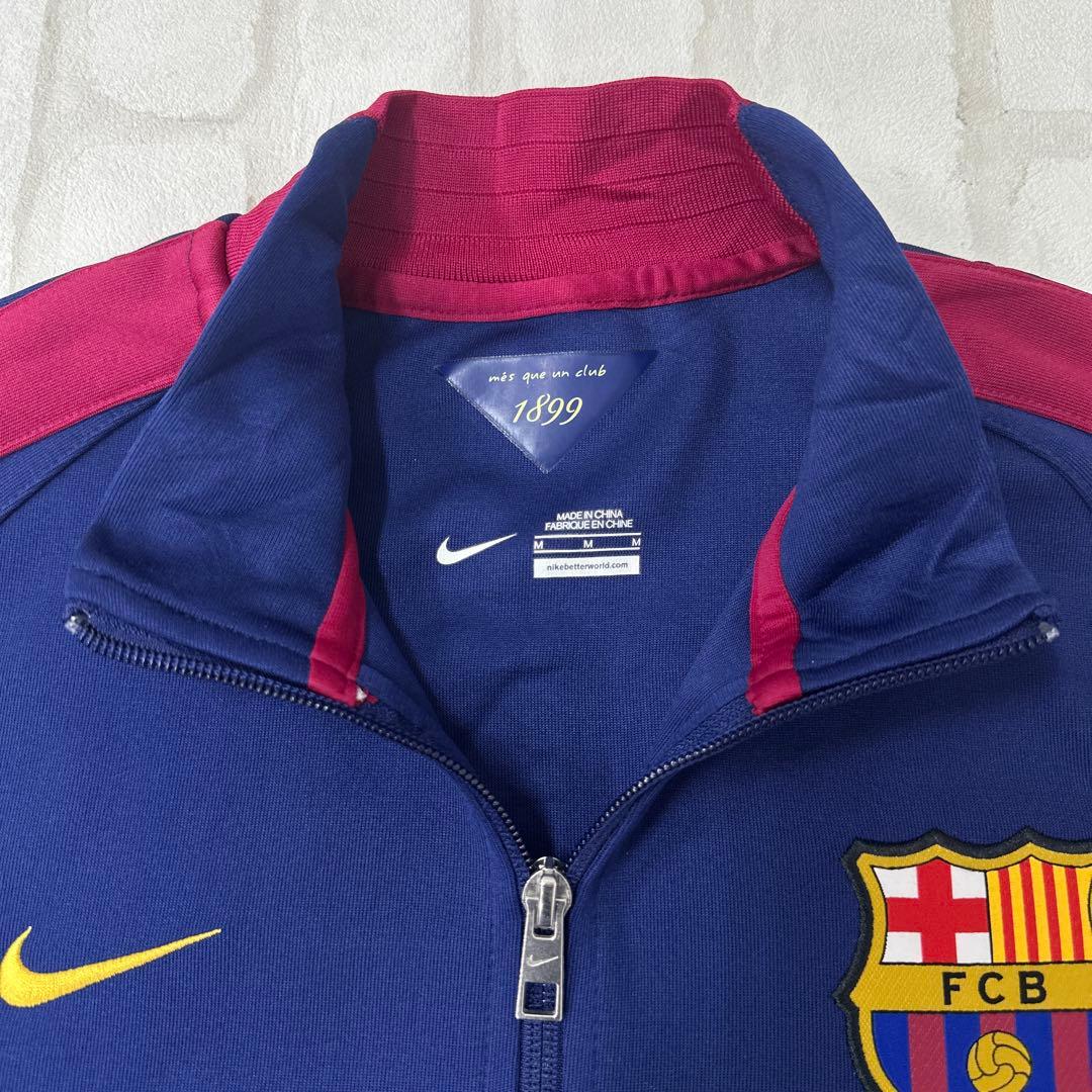 FC バルセロナ 14-15 ナイキ NIKE スウォッシュ 刺繍 ジャージ M