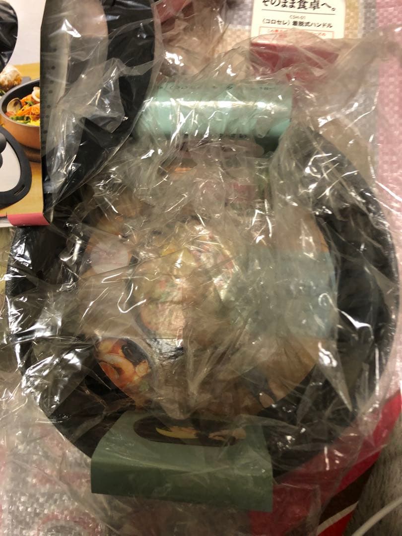 【新品】 コロセレ　フライパン•ガラス蓋•ハンドル　5点セット