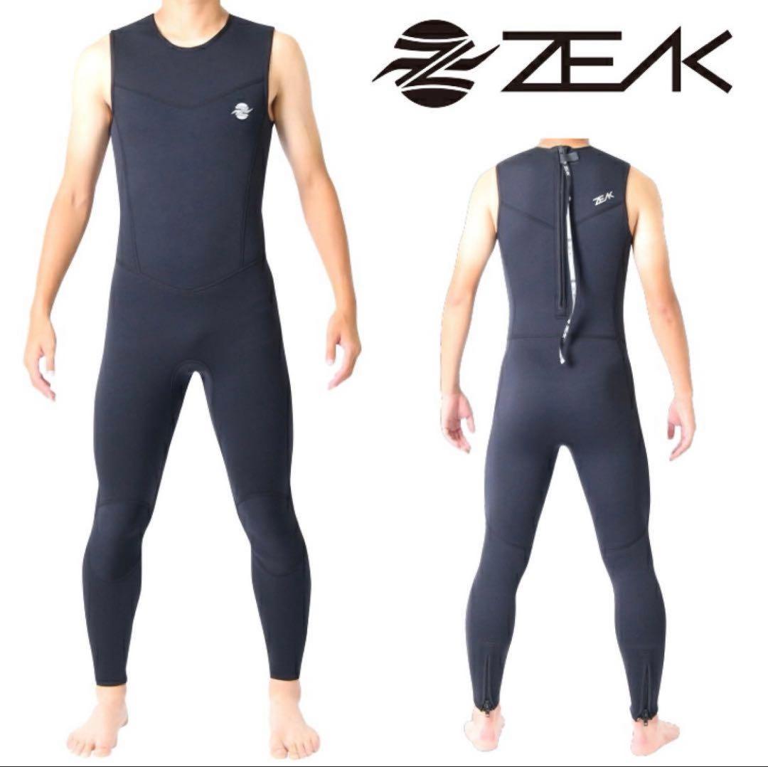 ZEAK(ジーク)ウエットスーツロングジョン(3mm)ジャージ生地Sサイズ
