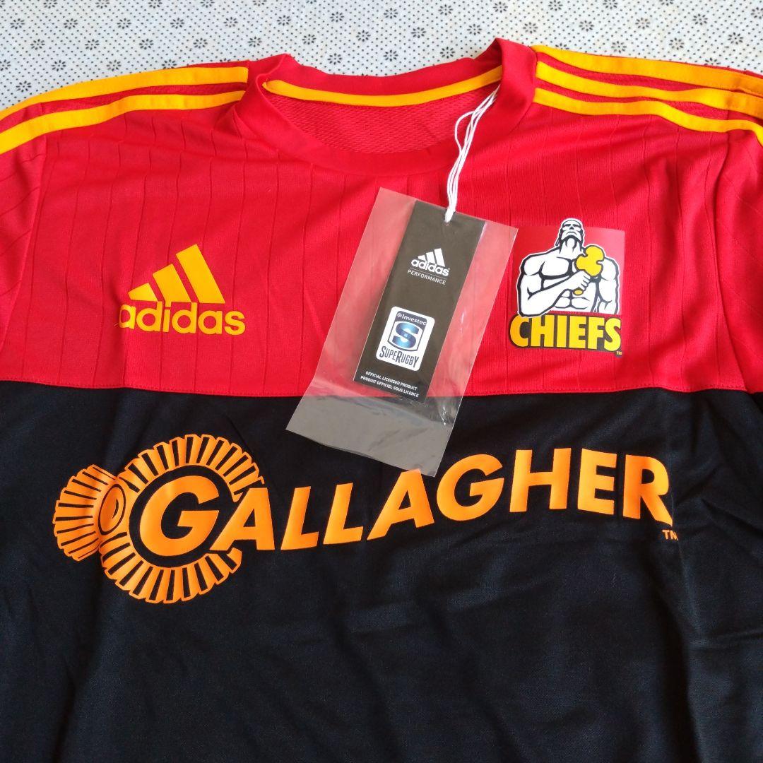新品 タグ付き adidas CHIEFS Chiefs チーフス ラガーシャツ