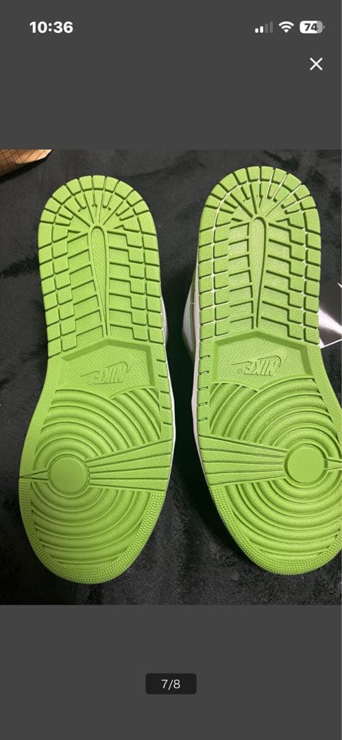 新品　ナイキ　エアジョーダン1LOW SE ホワイト／グリーン　28.5㎝
