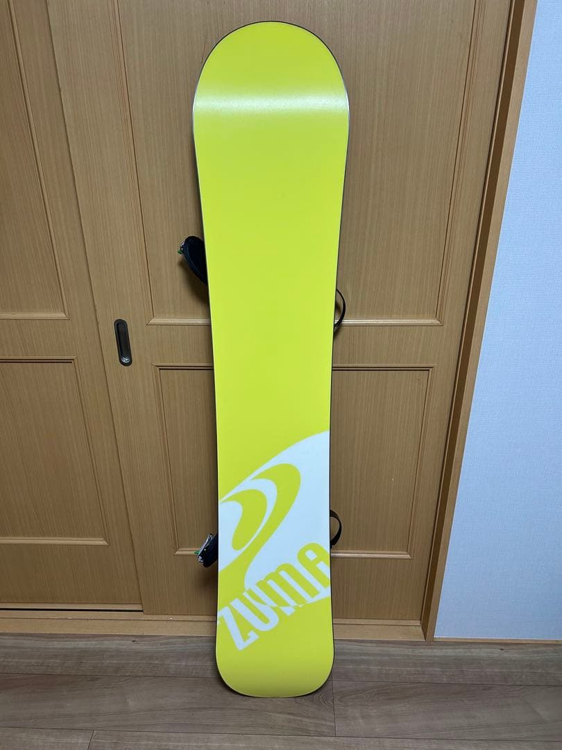 【未使用】 zuma 155cm スノボー 板(ビンディング、デッキパッド付)