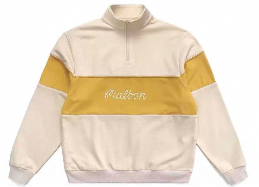 M 黒　マルボンゴルフ MALBON GOLF ジップアップ　トレーナー