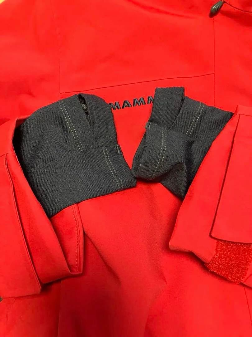 美品★MAMMUT ドライテクノロジー マウンテンパーカー 赤マンモス