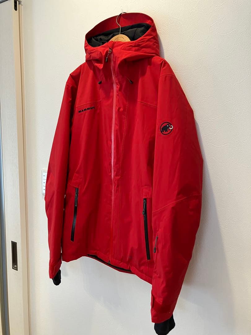 美品★MAMMUT ドライテクノロジー マウンテンパーカー 赤マンモス