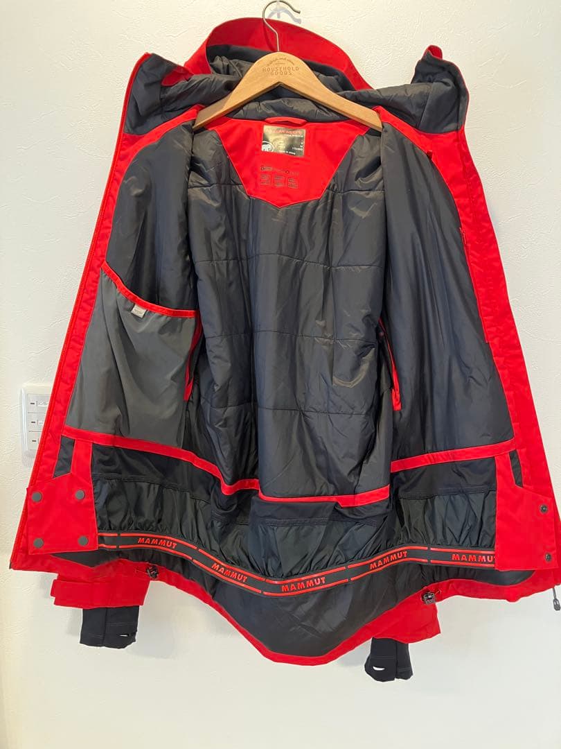 美品★MAMMUT ドライテクノロジー マウンテンパーカー 赤マンモス