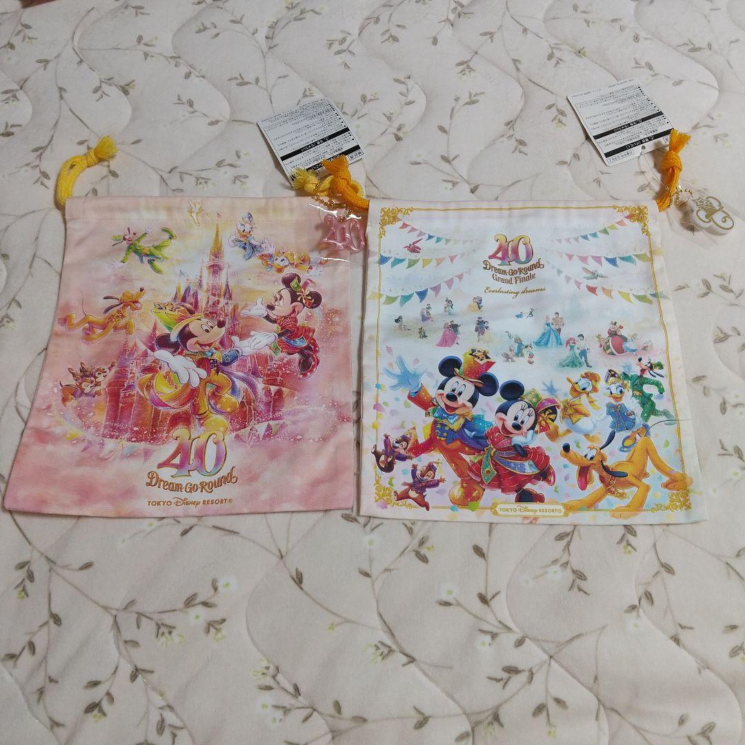ディズニーランド35・40周年&ディズニーシー19・20周年巾着7枚セット