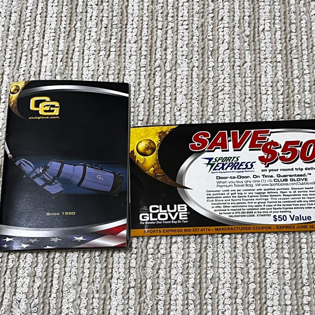 The CLUB GLOVE ゴルフ トラベルカバー ネイビー キャスター付