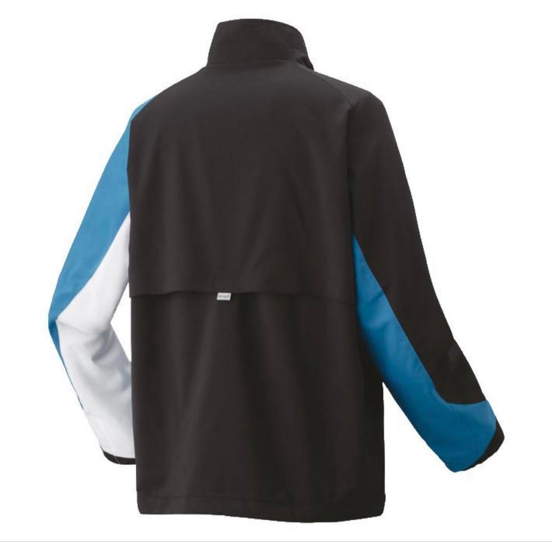 超美品 YONEX ユニウィンドウォーマーシャツ 裏地付 M マリンブルー