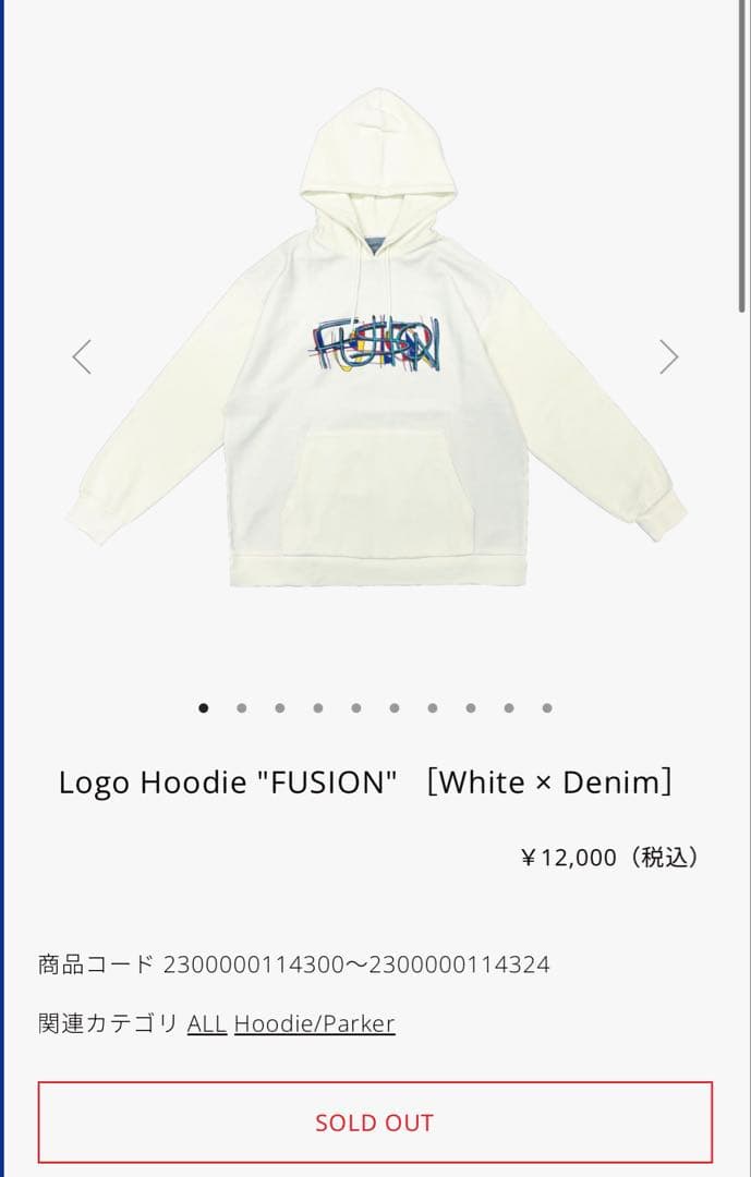 vaundy Logo Hoodie FUSION パーカー　M