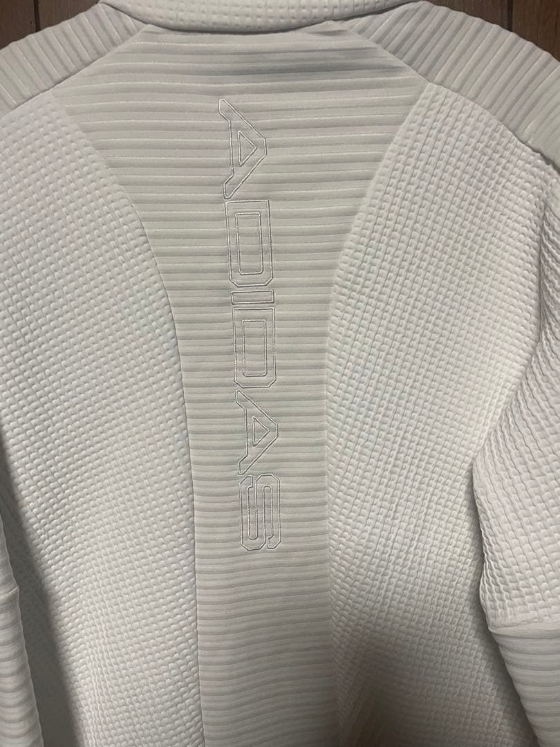 【美品】adidas ゴルフジャケット ホワイト　Lサイズ