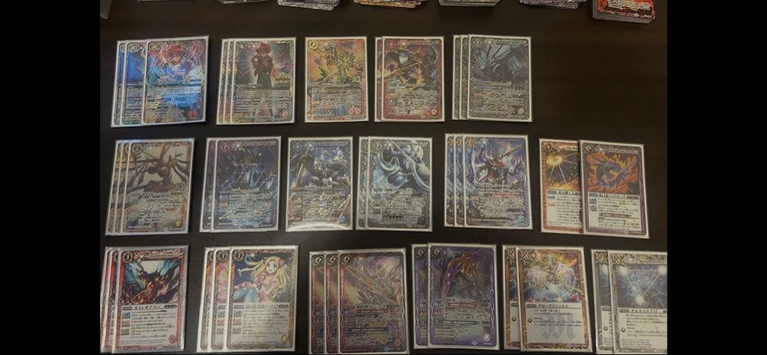 バトスピ引退デッキ10種デッキ、パーツ、スリーブ付き