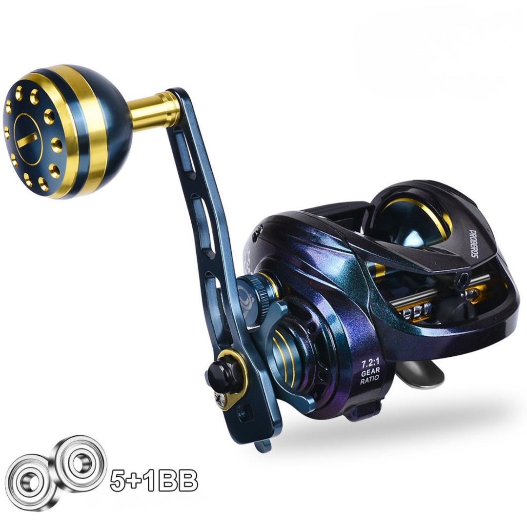 ベイトリール 遠投 右ハンドル 5+1BB 船釣り リール 両軸リール 釣り具