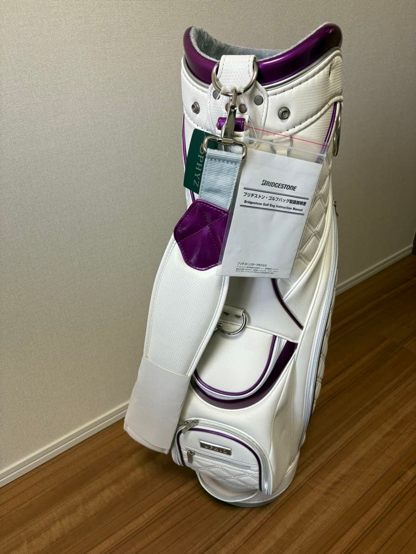 ブリヂストンPHYZ CBPH64 キャディバッグ　レディース￼ 白×ピンク