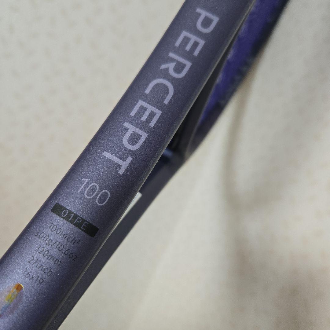 美品　YONEX PERCEPT 100　パーセプト　硬式ラケット　ネイビー