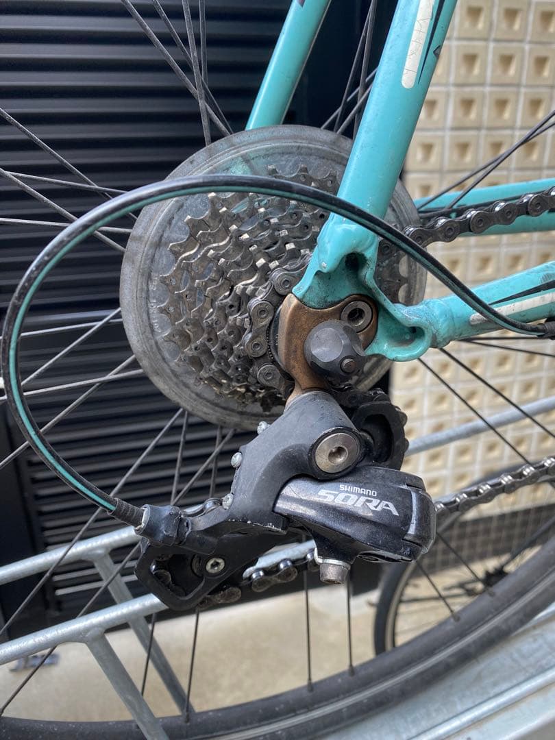 【引取限定！】Bianchi ロードバイク　洗車台付き！タイヤチューブ新品！