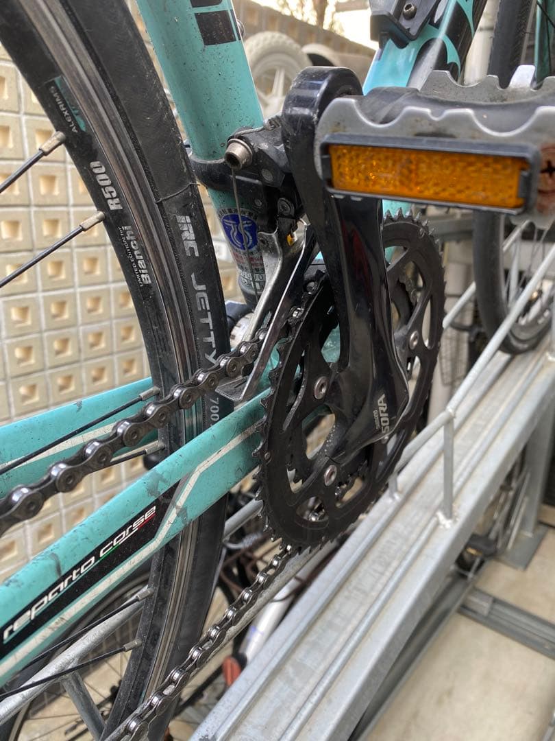 【引取限定！】Bianchi ロードバイク　洗車台付き！タイヤチューブ新品！