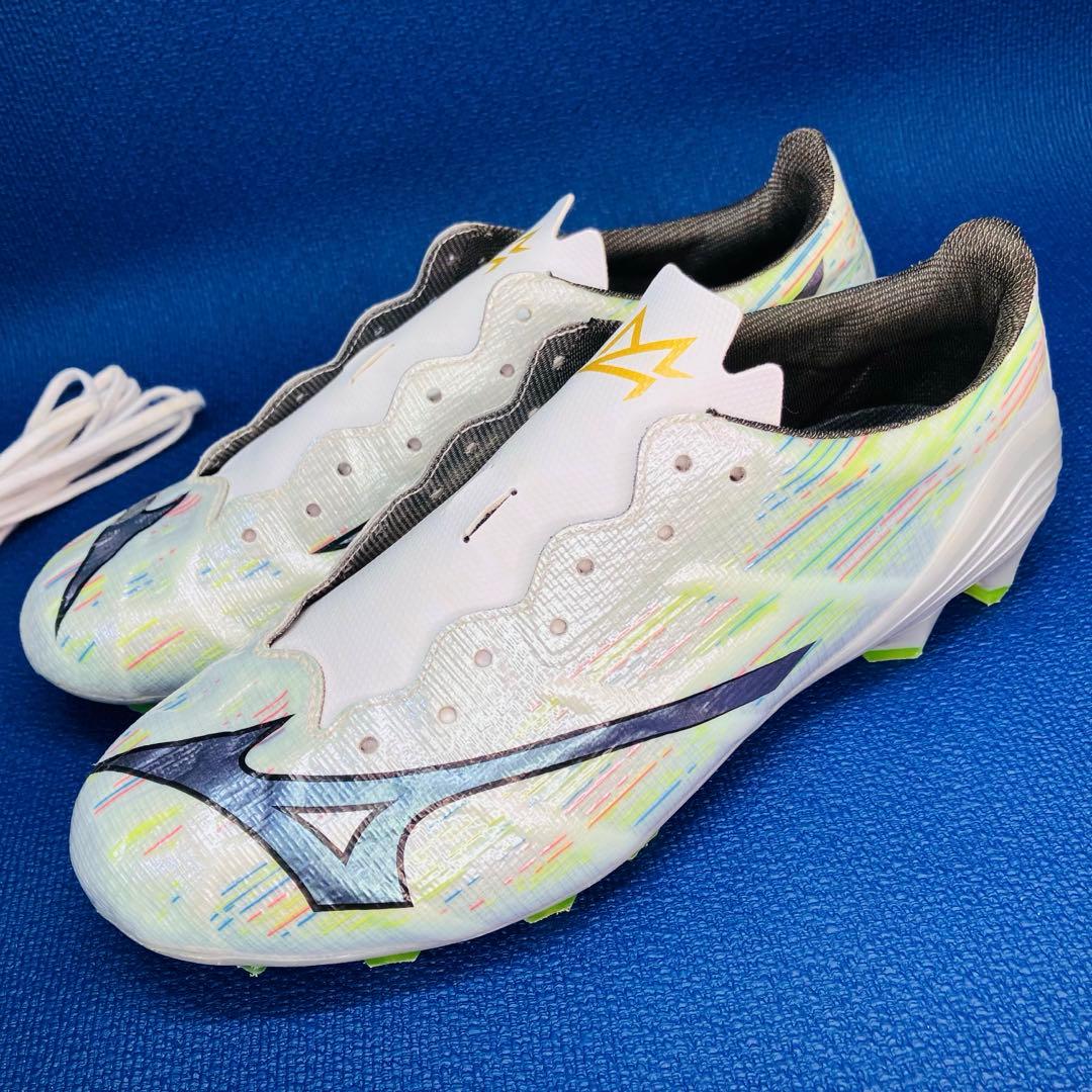 【美品】 ミズノ 24cm アルファ2 プロ サッカー スパイク オーロラ