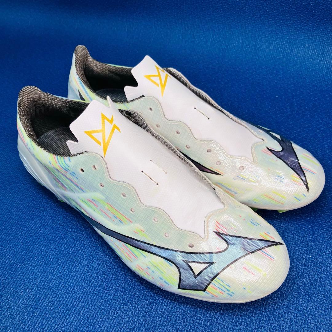 【美品】 ミズノ 24cm アルファ2 プロ サッカー スパイク オーロラ
